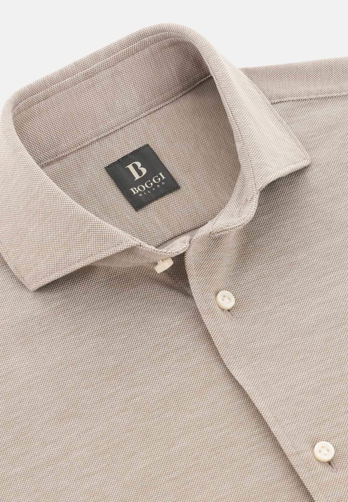 Polohemd Aus Piqué, Taupe, hi-res, 5