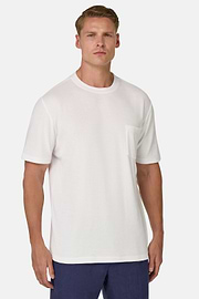 Cotton/Nylon T-Shirt, White, thumb, 2