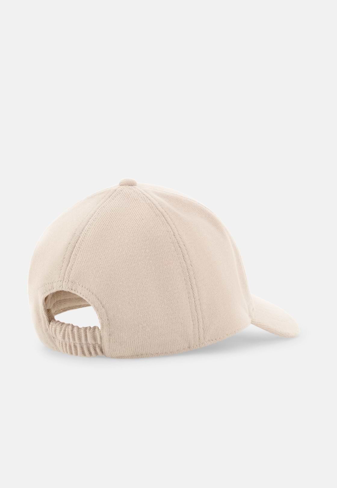 Peaked Cap in Knitted Fabric, OFFWHITE, hi-res, 3