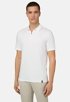 Pima Interlock Half Zip Polo
