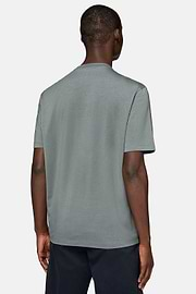 T-shirt En Coton Supima Extensible, Vert, hi-res