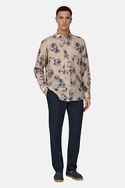 Linen Pants, Navy blue, thumb, 3