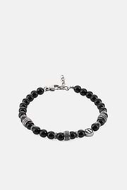 Edelstahl-Armband Mit Sodalith-Perlen, Schwarz, thumb, 1