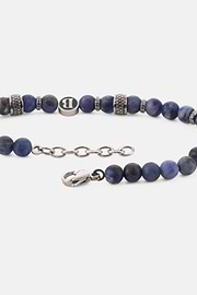 Edelstahl-Armband Mit Sodalith-Perlen, Blau, thumb, 3