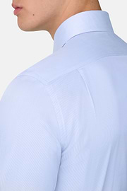 Hemd aus Baumwoll-Twill Regular Fit, Hellblau, thumb, 4