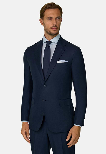 Jacke Birdseye aus Wolle, Bluette, hi-res
