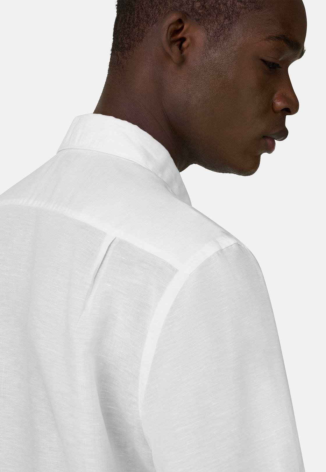 Camisa De Tencel Lino Regular Fit, Blanco, hi-res, 4