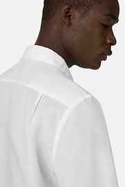 Camisa De Tencel Lino Regular Fit, Blanco, thumb, 4