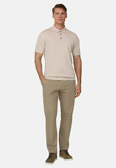 Poloshirt Aus Baumwollkrepp