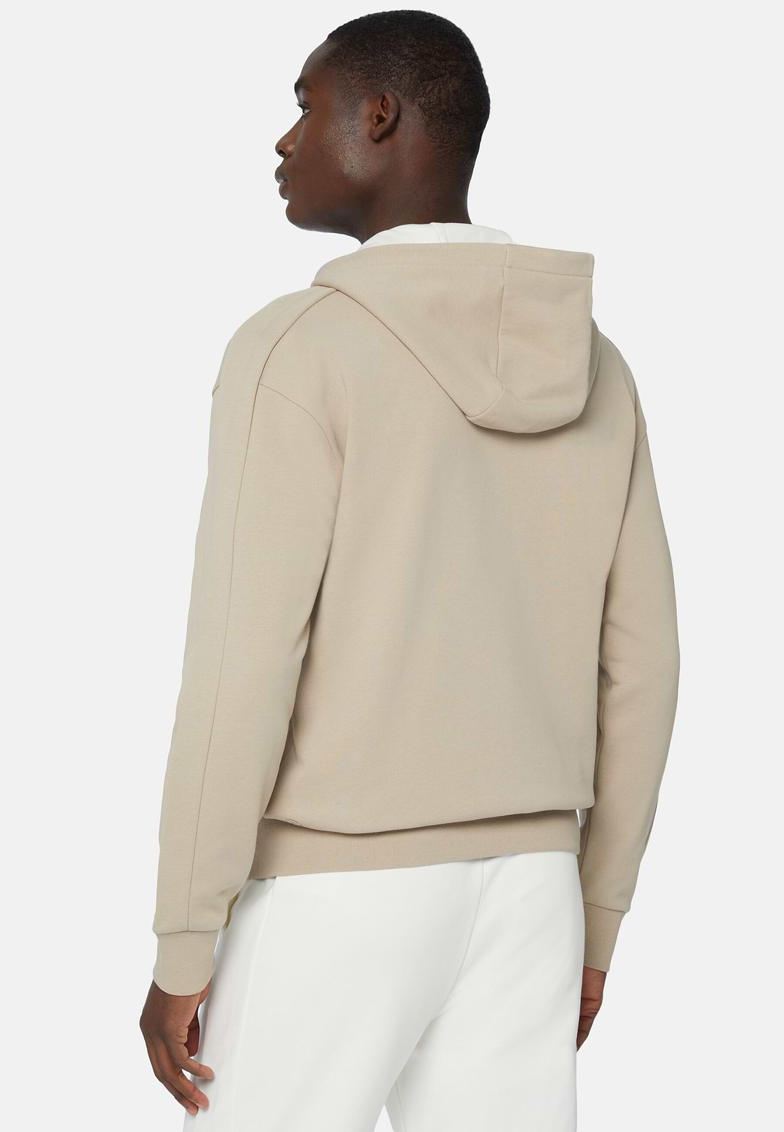 Hoodie Aus Bio-Baumwollmischung, Beige, hi-res