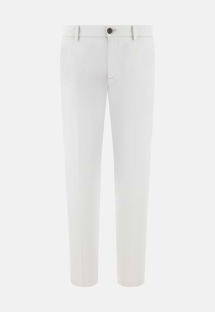 Hose Aus Baumwoll-Tencel-Stretch, Eis, hi-res