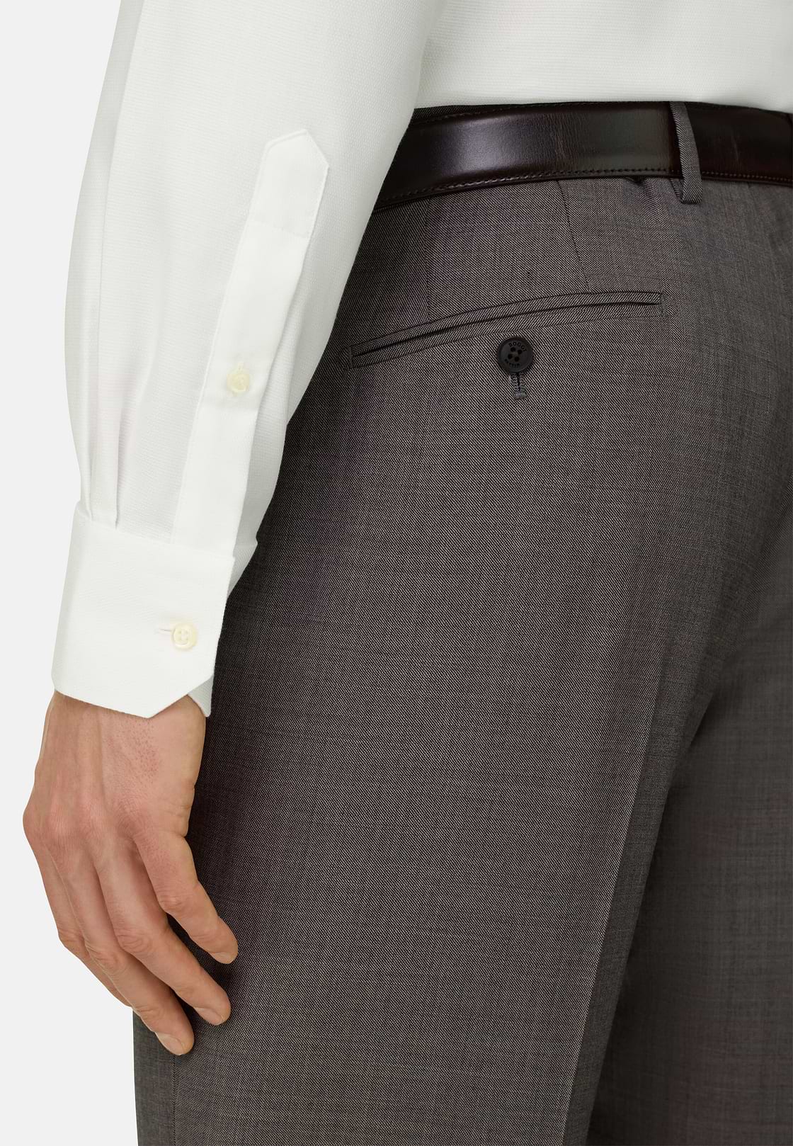 Hemd Aus Baumwolle Slim Fit, Weiß, hi-res, 4