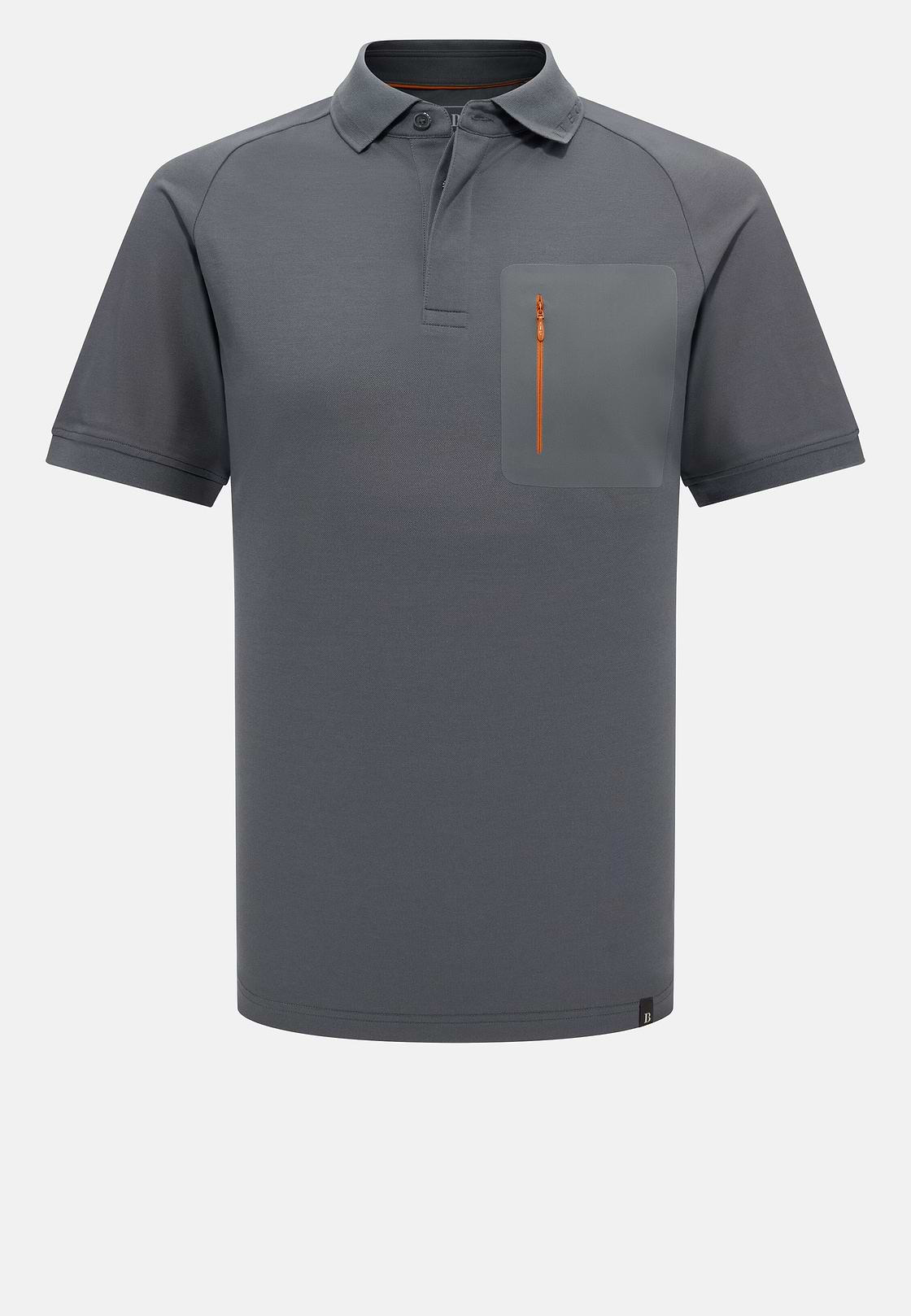 Polo En Piqué Cool Jade-Fresh, Charbon, hi-res