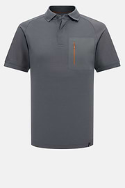 Polo En Piqué Cool Jade-Fresh, Charbon, hi-res