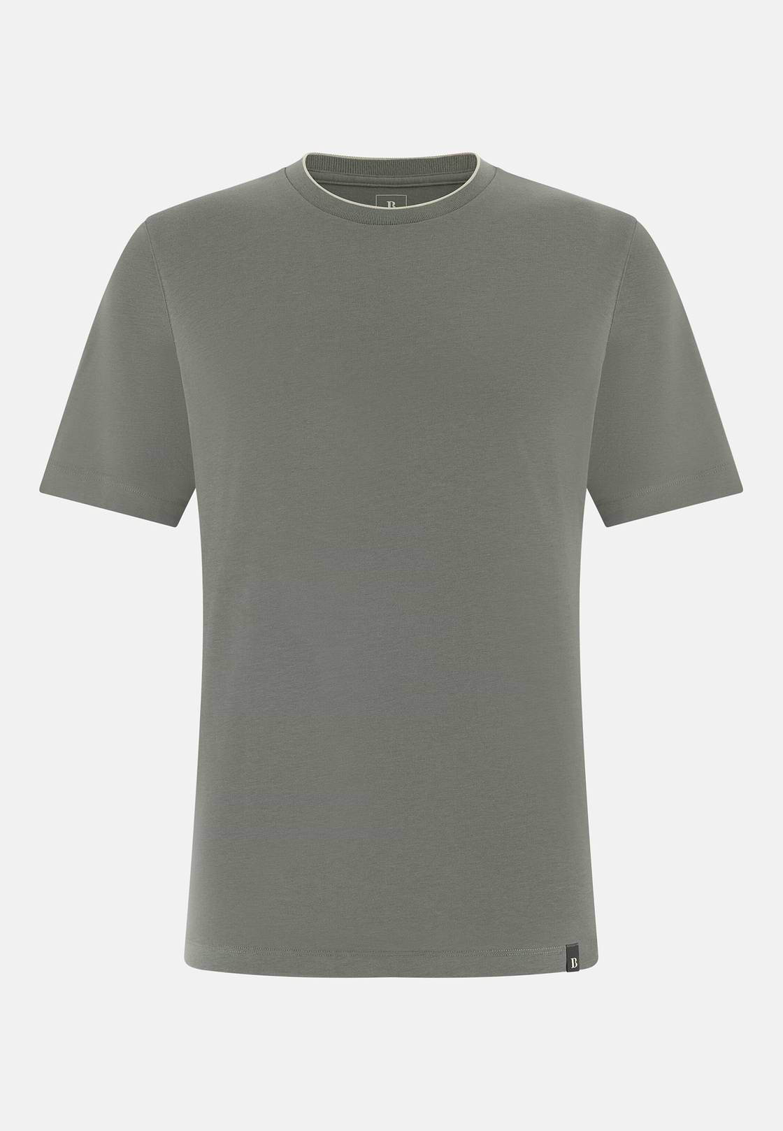T-Shirt In Cotone Tencel, Militare, hi-res, 5