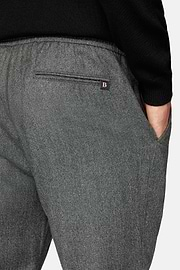 City Trousers in Flannel, Grey, hi-res