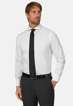 Regular Fit Pinpoint Cotton Shirt