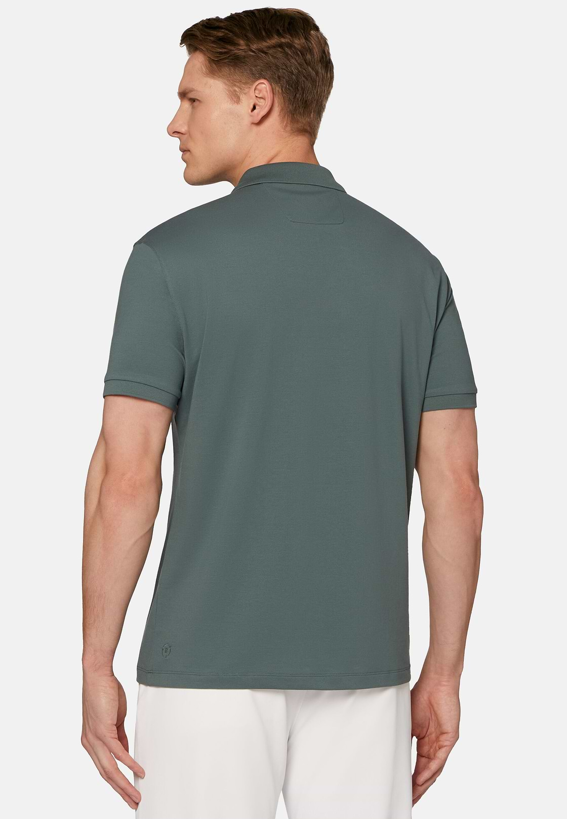 High-Performance Piqué Polo Shirt, Green, hi-res