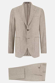 Anzug Aus Leinen, Taupe, thumb, 6