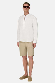 Bermuda En Coton Tencel Extensible, Sable, thumb, 2