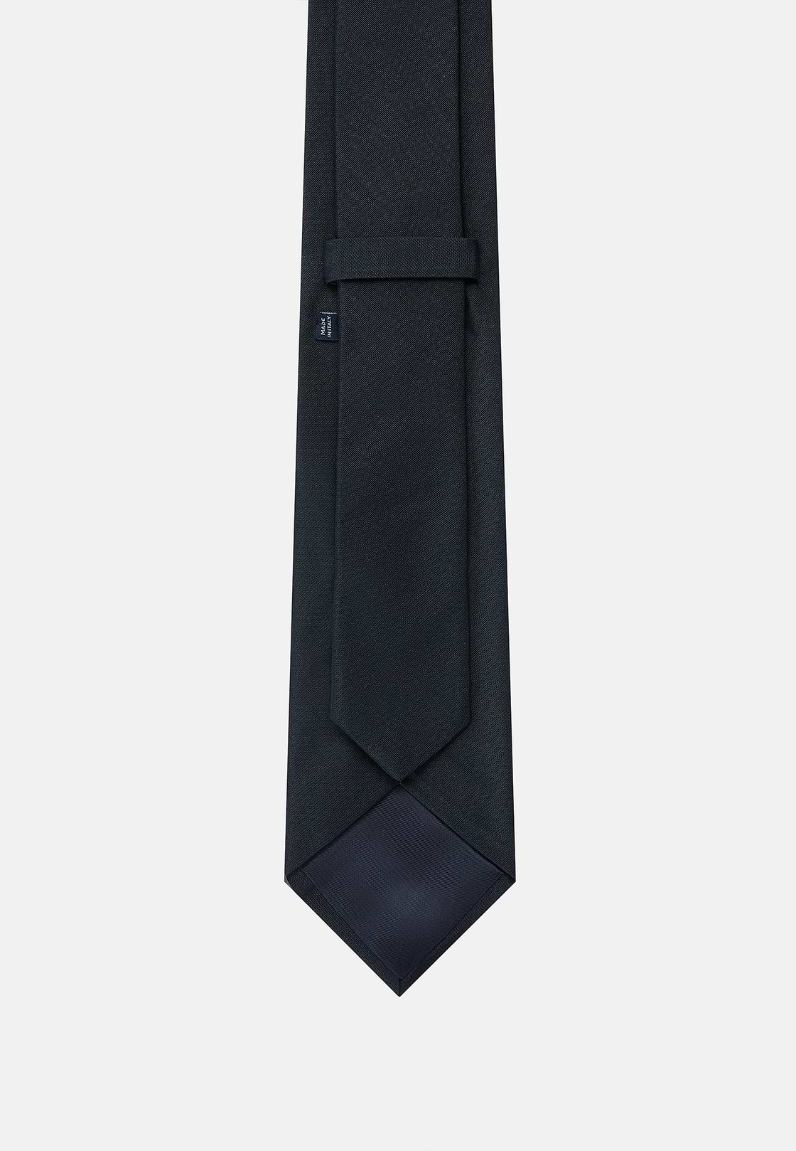 Cotton Blend Tie, Navy blue, hi-res