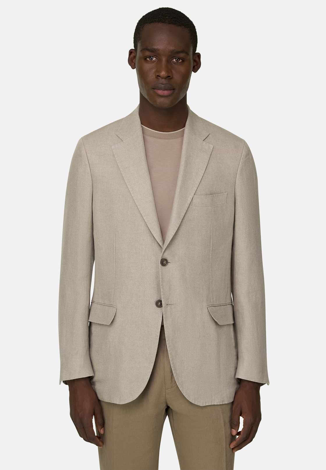 Veste En Lin, Sable, hi-res, 2