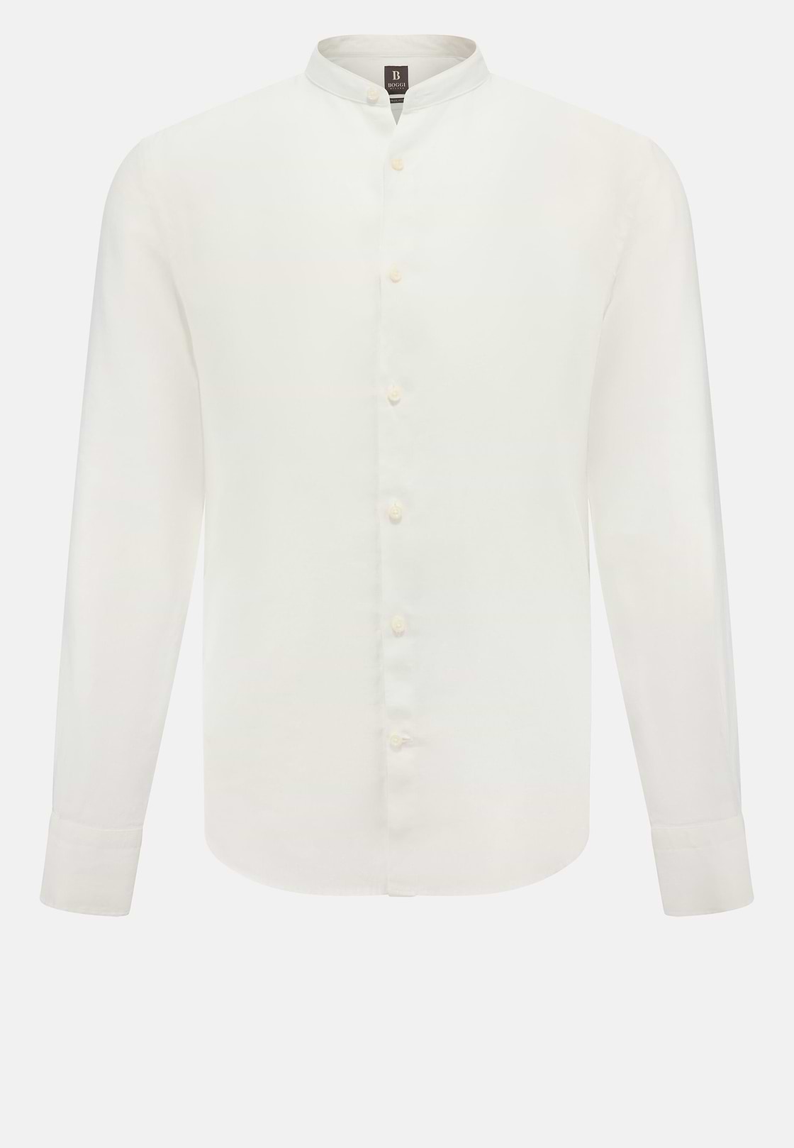 Regular Fit Linen Shirt, White, hi-res