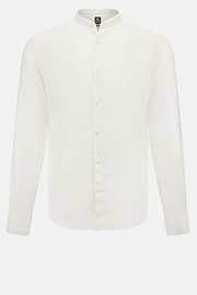 Regular Fit Linen Shirt, White, hi-res