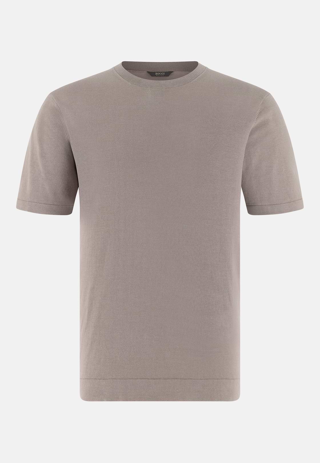 T-Shirt Cotton Crepe, Taupe, hi-res, 5