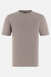 T-Shirt Cotton Crepe, Taupe, thumb, 5