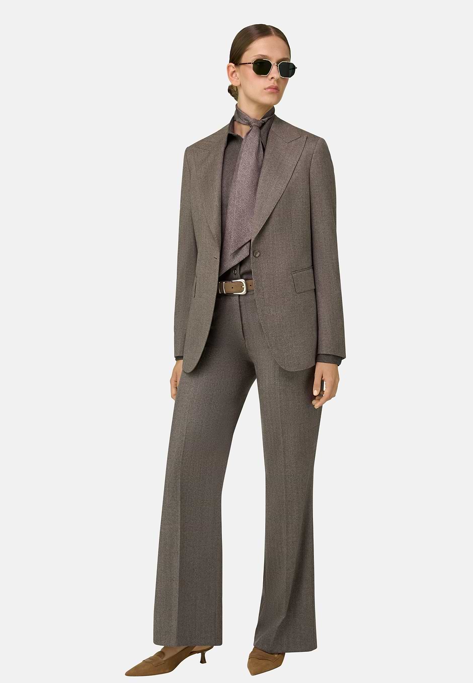 Costume En Laine Simple Boutonnage, , hi-res