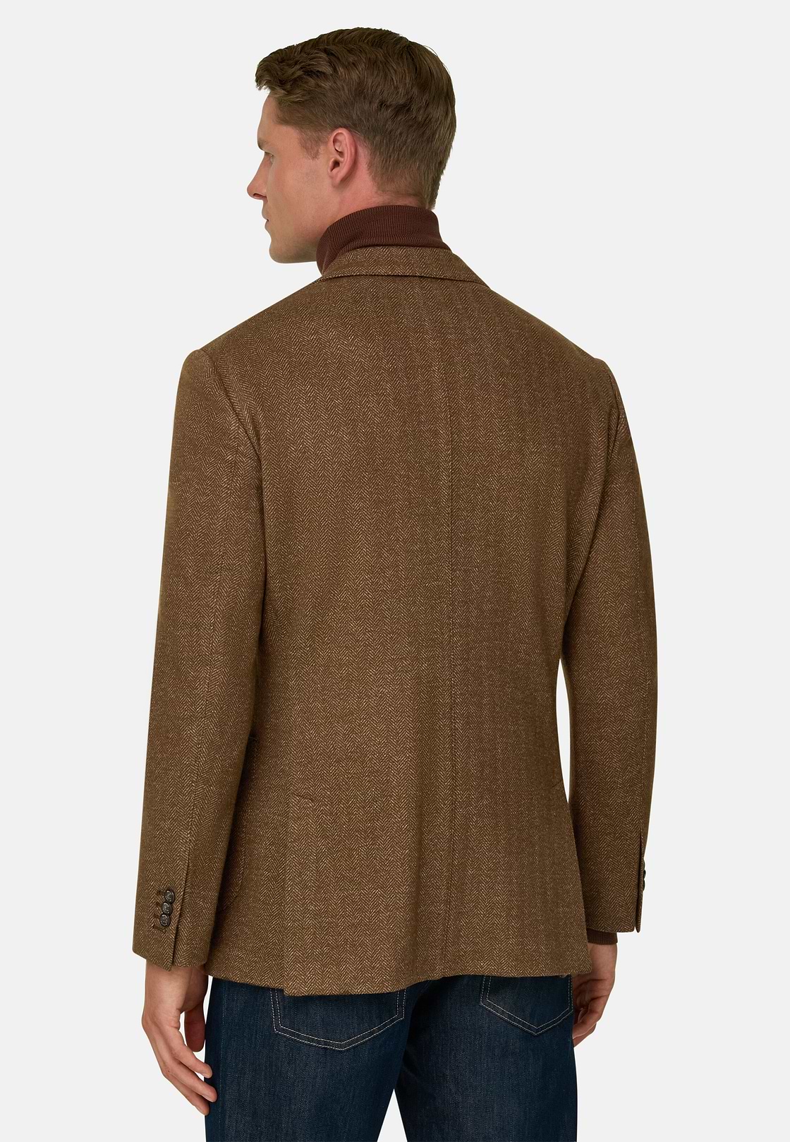 Blazer Herringbone Cotton Blend B Jersey, Rot, hi-res, 4