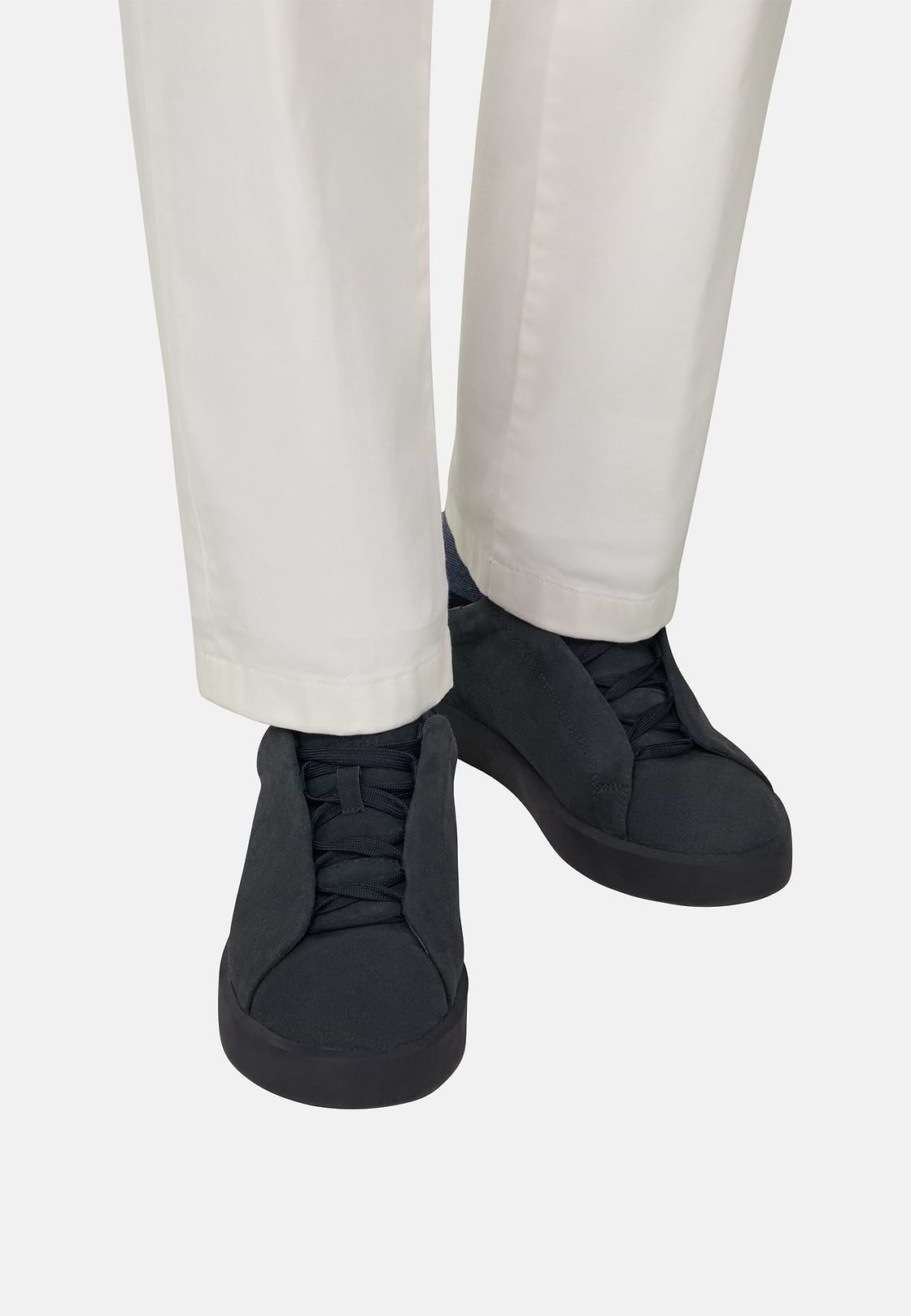Essence Suede Trainers, Navy blue, hi-res, 2