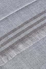 Drill Wool Scarf, Grey, hi-res