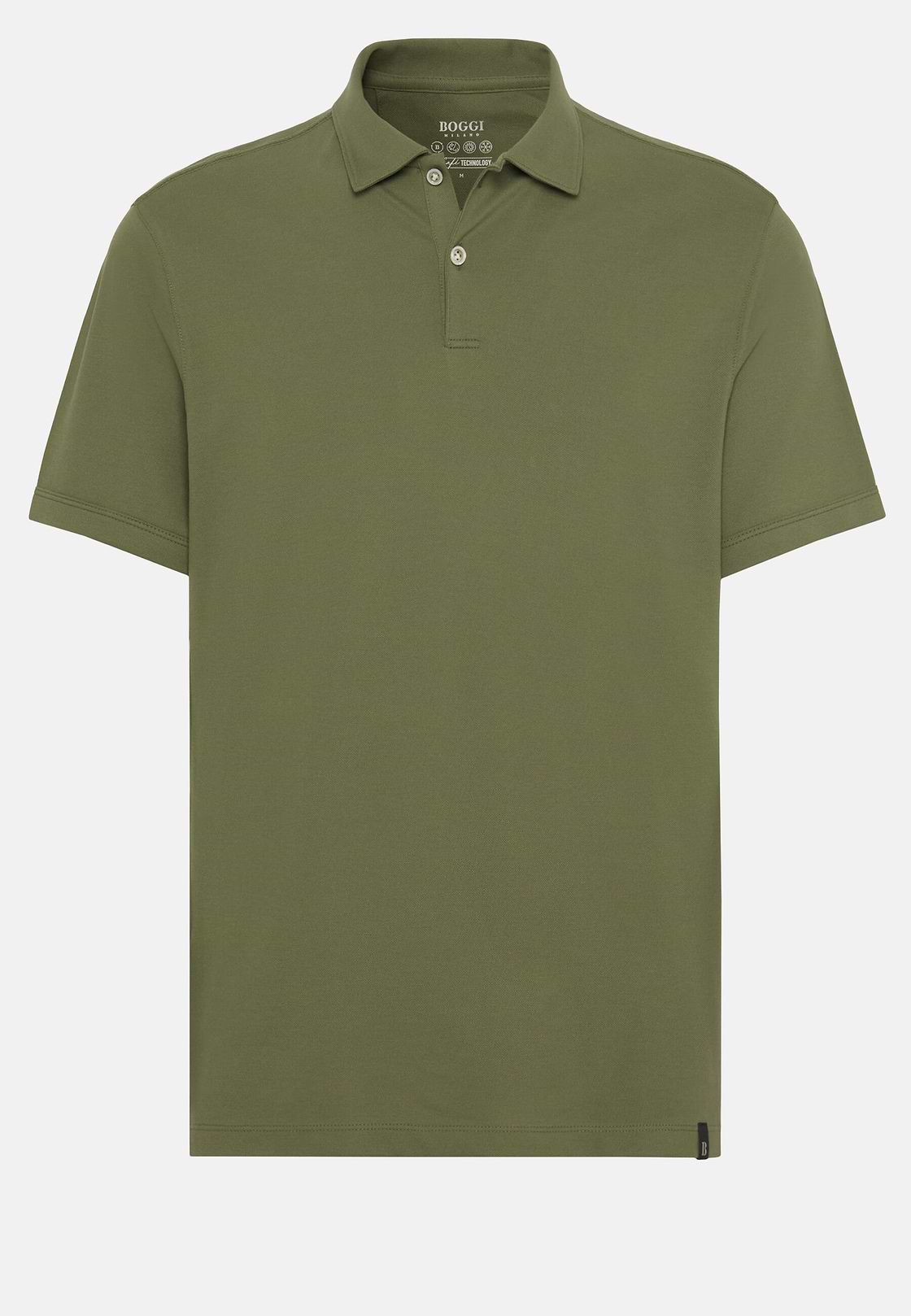 Spring High-Performance Piqué Polo Shirt, Military Green, hi-res