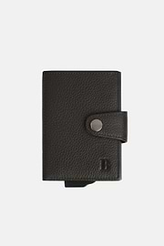 Leather Credit Card Holder, Brown, hi-res