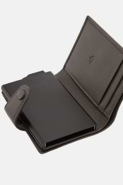 Leather Credit Card Holder, Taupe, hi-res