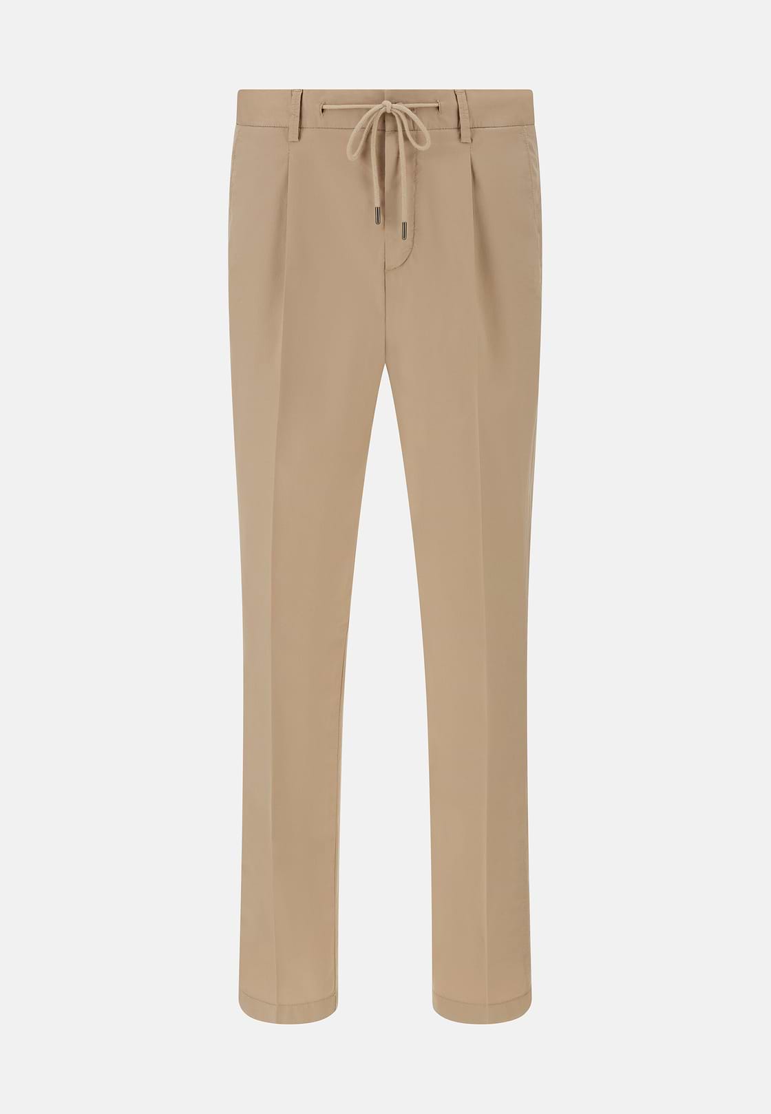 Hose Aus Baumwoll-Stretch, Beige, hi-res