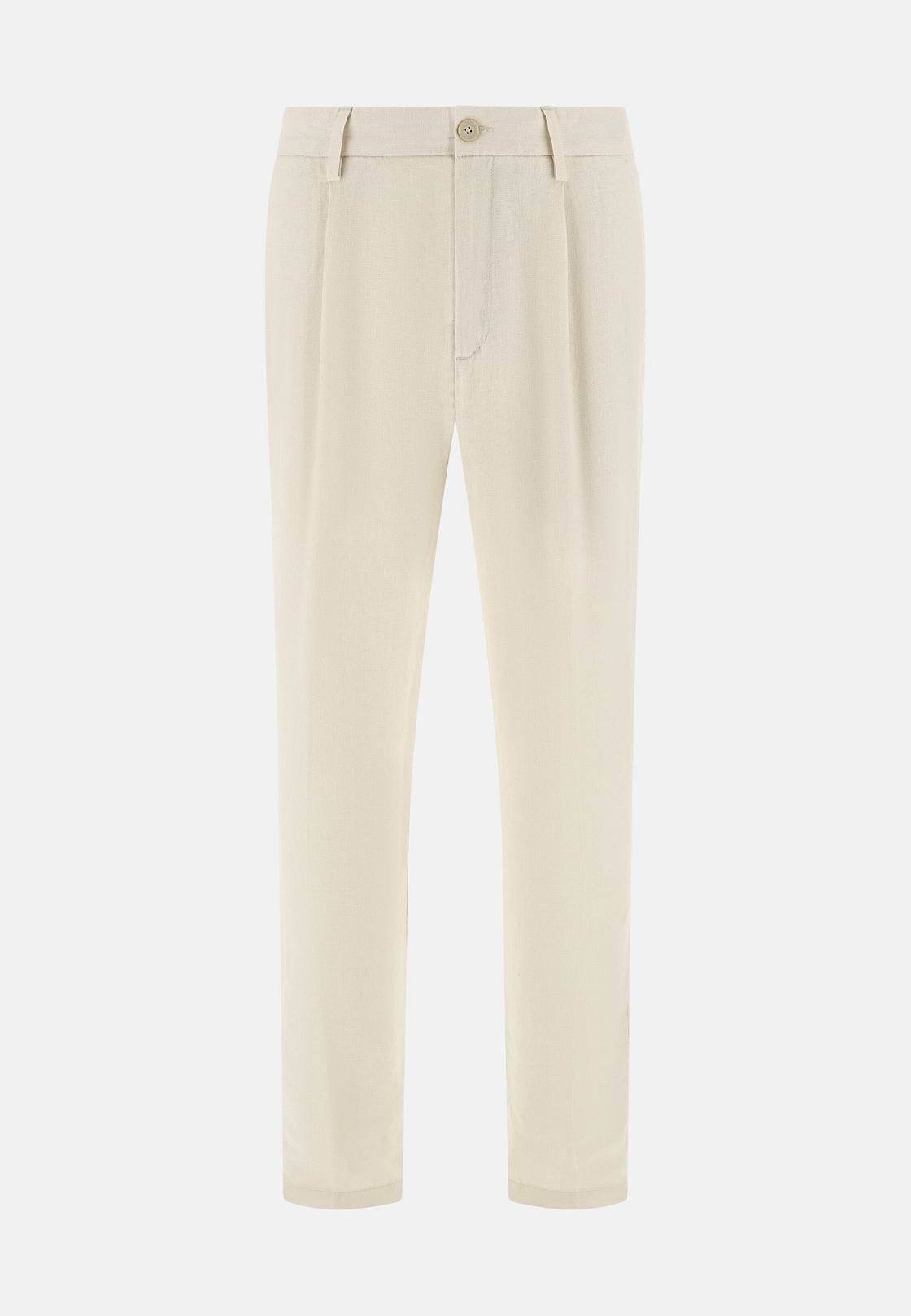 Solid Linen Pince Pants, Sand, hi-res, 1