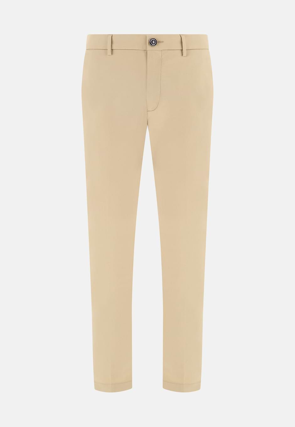 Stretch Cotton Trousers, Sand, hi-res