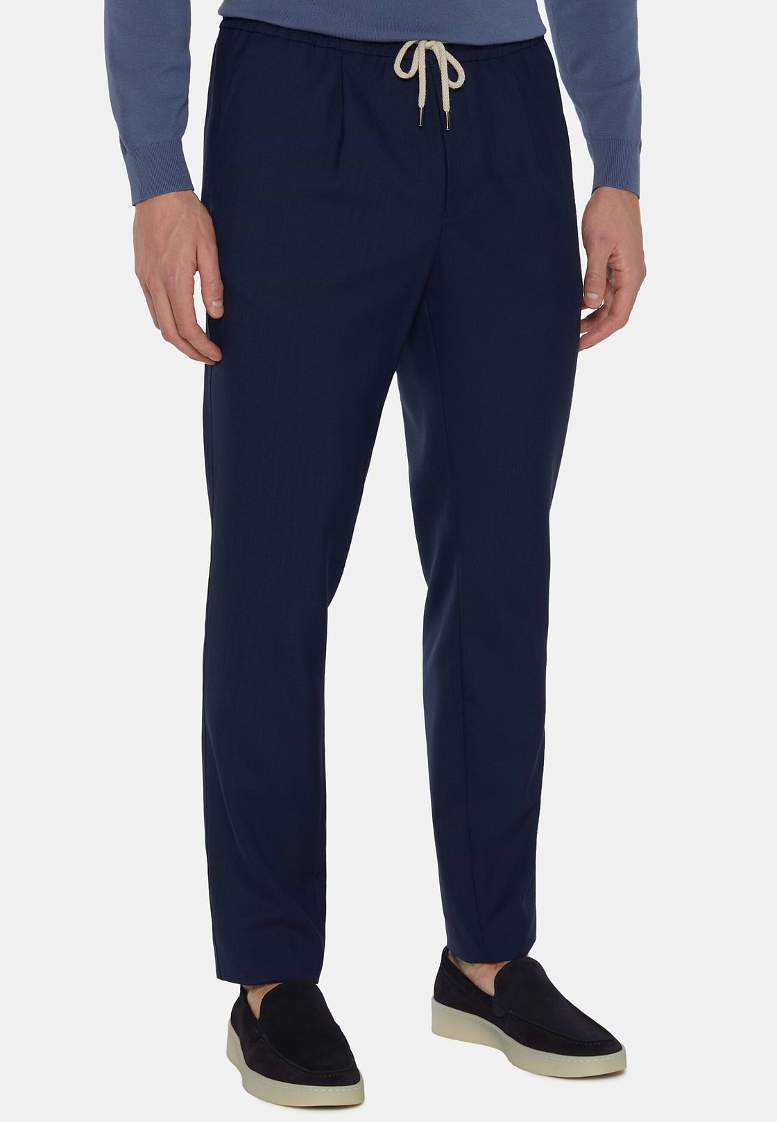 Wool City Trousers, Blue, hi-res