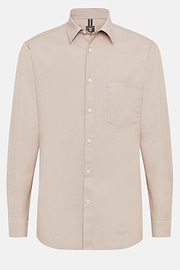 Regular Fit Cotton Shirt, Beige, hi-res