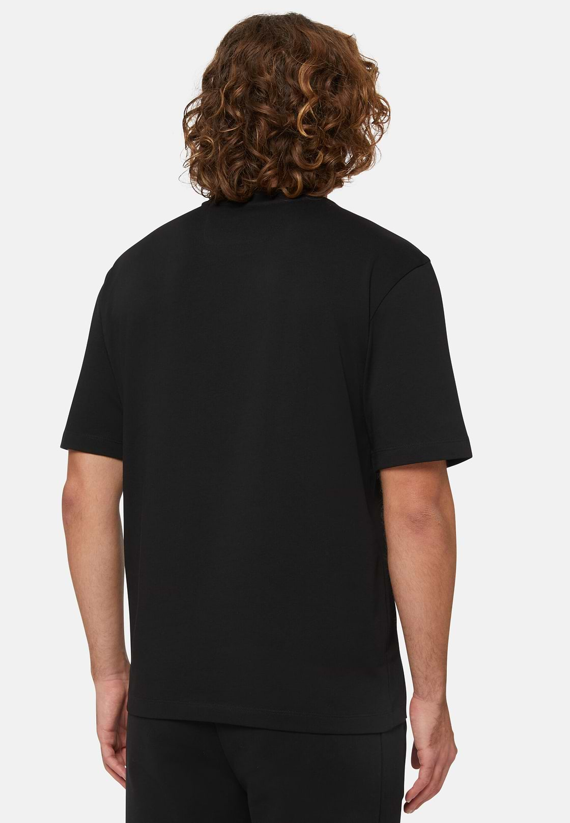 Camiseta De Mezcla Algodón Orgánico, Negro, hi-res