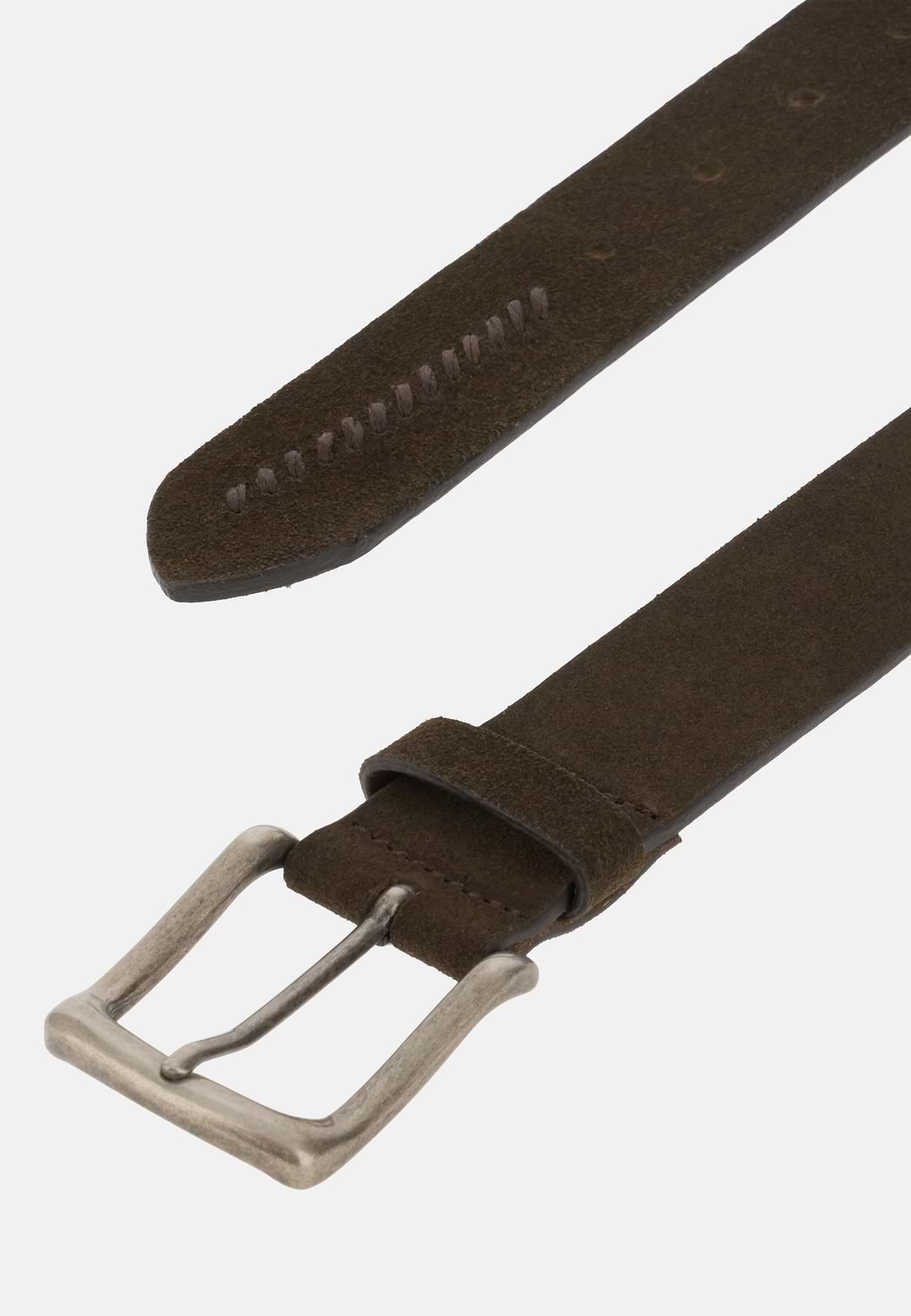 Ceinture En Daim., Marron foncé, hi-res, 2