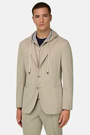 Sweatjacke Madison aus elastischem Baumwollmix, Beige, thumb, 1