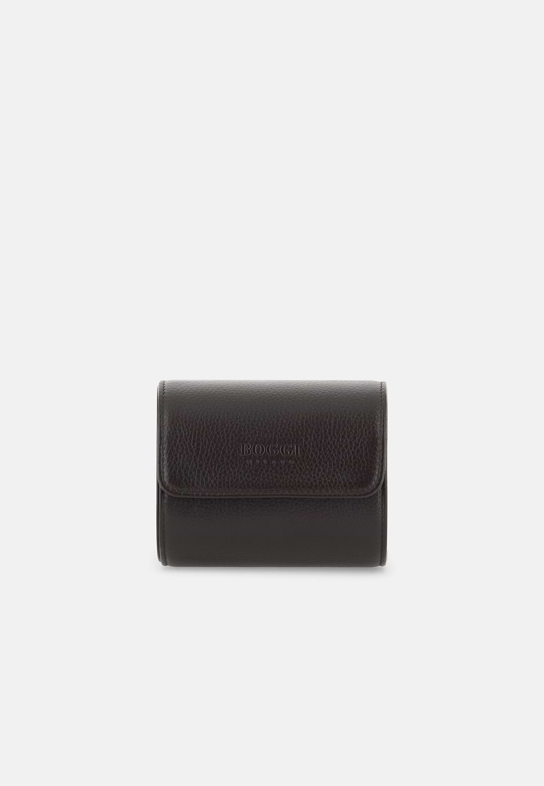 Watch Holder in Drummed Leather, Dark brown, hi-res, 1