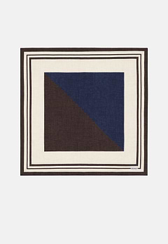 Colour Block Design Silk Bandana