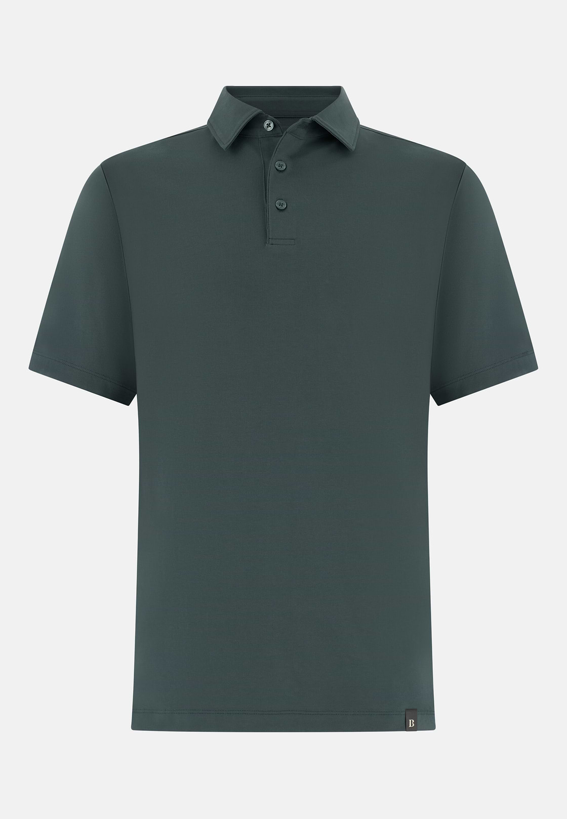 Polo Shirt In Stretch Supima Cotton, Green, hi-res, 5