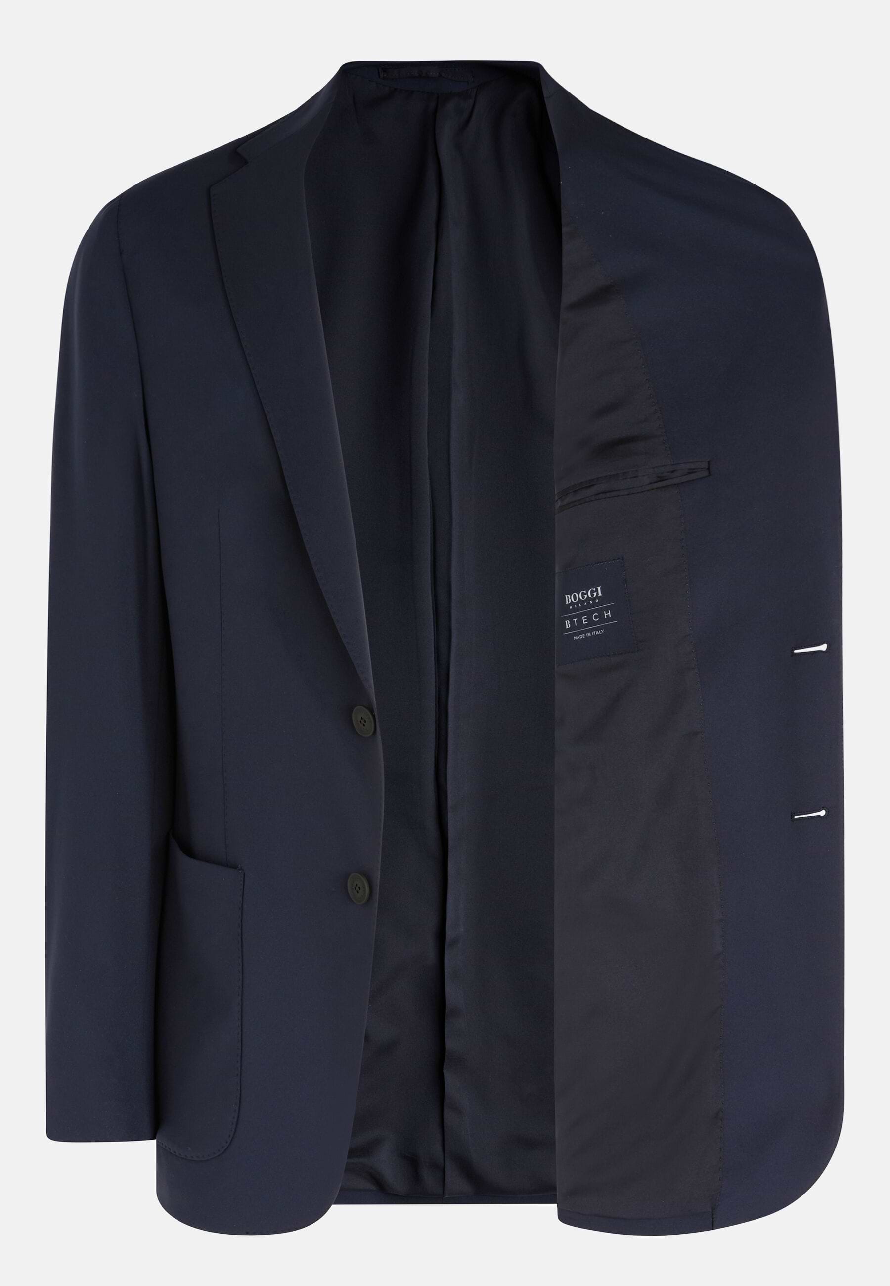 Men's Btech Black Stretch Nylon Blazer | Boggi Milano