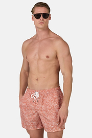 Patterned Print Swimsuit, Rot, hi-res